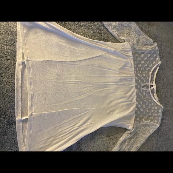 Victoria’s Secret lacy-sheer, long sleeve top - Picture 7 of 8